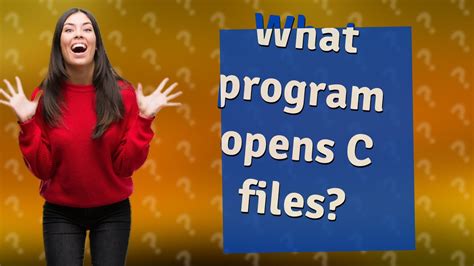 What Program Opens C Files Youtube