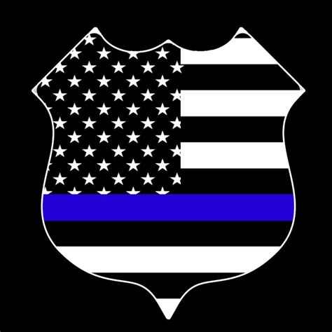 Thin Blue Line Police Flag Decal Southern Caliber Decals