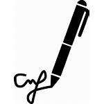 Signature Writing Clipart Contract Write Calligraphy Agreement
