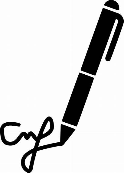 Signature Writing Contract Clipart Write Calligraphy Agreement