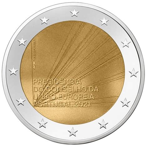 Detailed image and information about 2 euro coin the summer olympic games 2021 from portugal issued in 2021. Euromunten / Portugal / 2021 / 2 Euro / Proof / Voorzitter ...