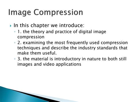 Ppt Image Compression Powerpoint Presentation Free Download Id9013240