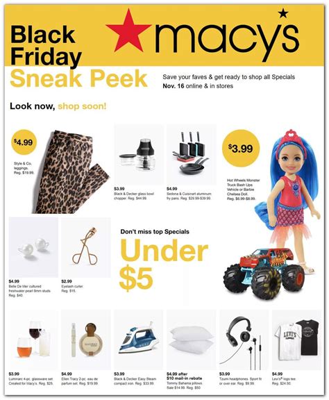 What Sale Did Macys Have On Black Friday - Macy's Black Friday Preview Ad 2020