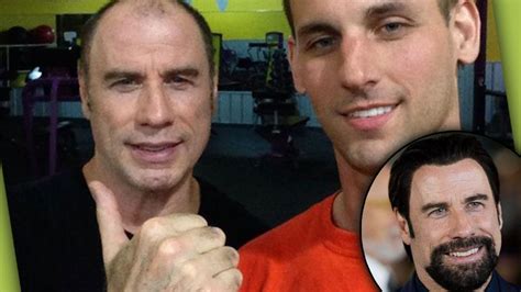 Balding John Travolta Makes Late Night Pal With Handsome Gym Gent