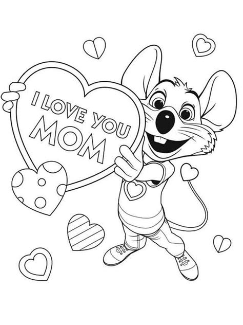 Chuck E Cheese Printable Coloring Page Free Printable Coloring Pages