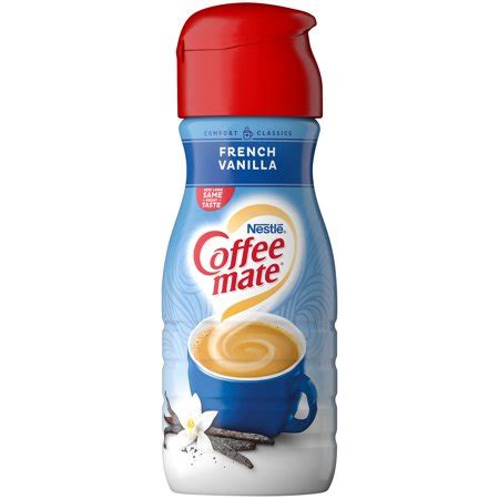 It's perfect for when your coffee needs a little something extra—because this vanilla is anything but plain. COFFEE MATE French Vanilla Liquid Coffee Creamer 16 Fl. Oz ...