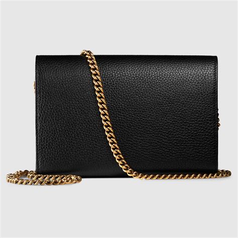 Gg Marmont Leather Mini Chain Bag Gucci Women 401232a7m0t1000