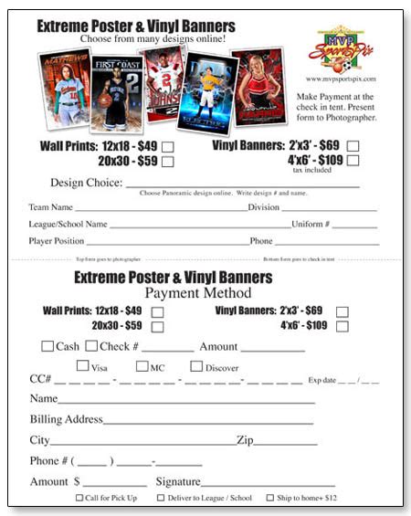 Free 10 Sample Photography Order Forms In Ms Word Pdf Mvp Sports Pix