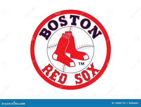 Логотип Бостон Ред Сокс редакционное фото иллюстрации насчитывающей