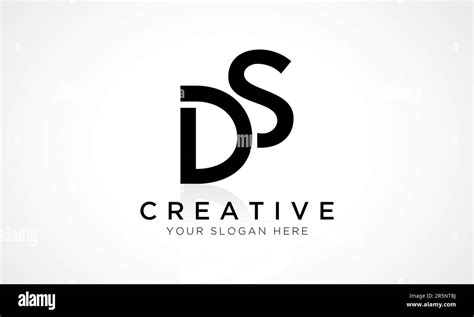 Ds Letter Logo Design Vector Template Alphabet Initial Letter Ds Logo