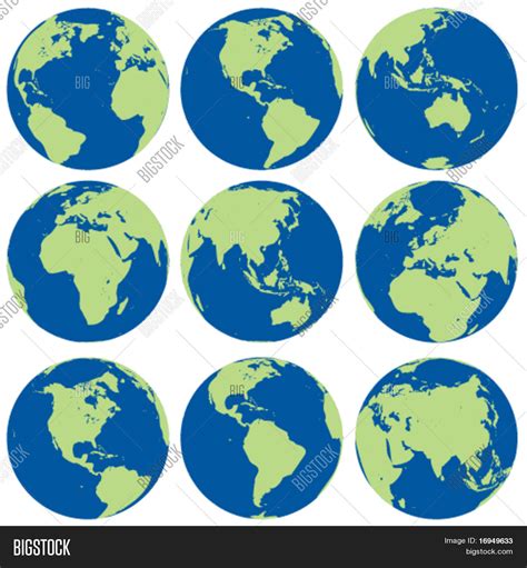 Vector Globes Vector And Photo Free Trial Bigstock