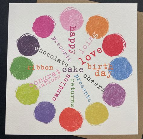 Birthday Palette Card The Eel Catchers Daughter