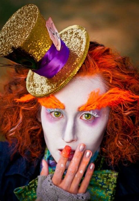 Mad Hatter Makeup Unique Halloween Costumes Diy Halloween Costumes