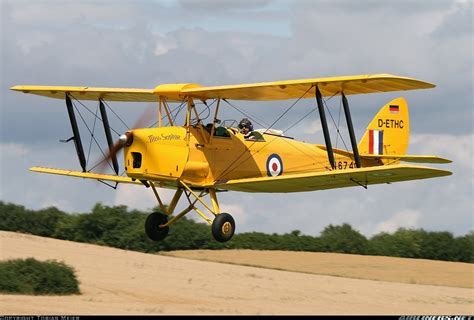 De Havilland Dh 82a Tiger Moth Ii Untitled Aviation Photo 1650744