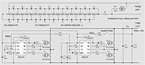 We have used easyeda to draw this the transformer steps up the 12v to 230v. 12V 240V DC Transformerless Converter IR2153 TL494 ...