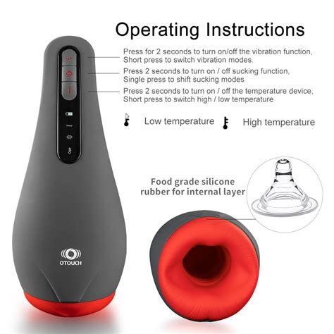 Otouch Kunstkut Vibrator Voor Mannen Kut Automatische Verwarming Zuigen Orale Seks Cup Volwassen