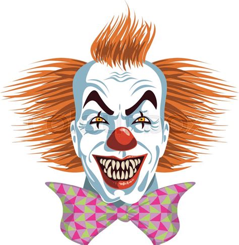 Evil Killer Clown Stock Vector Colourbox