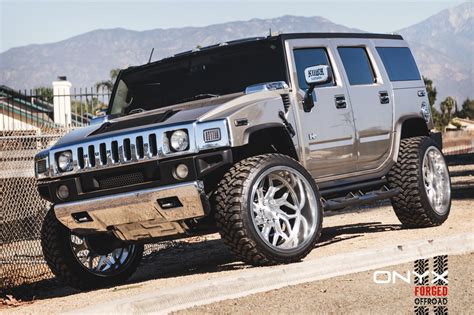 Silver Hummer H2 Outfitted And Ready To Go Off Road — Gallery