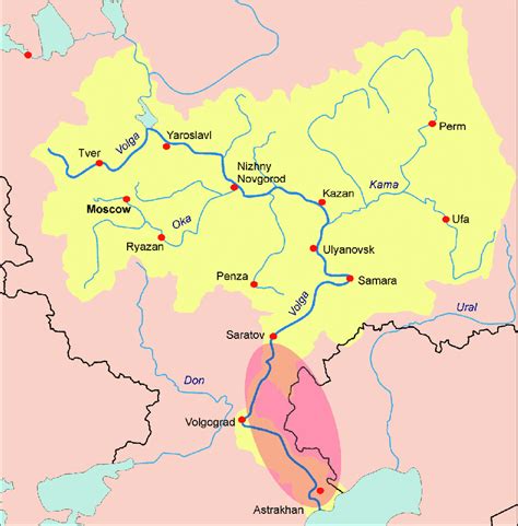 25 Map Of The Volga River Online Map Around The World