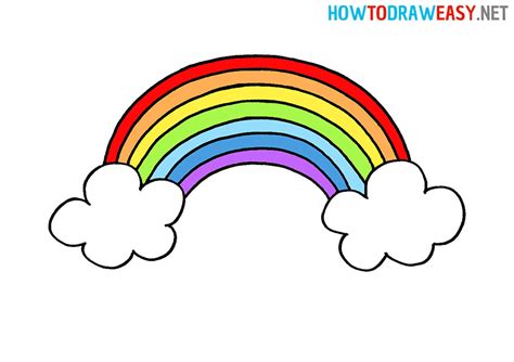 How To Draw A Rainbow For Kids How To Draw Easy
