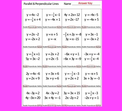 Free trial available at kutasoftware.com. Parallel and Perpendicular Lines Worksheet by Kevin Wilda ...