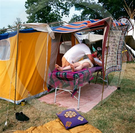 Massage Tent At Glastonbury Festival Uk Massage Tent At Gl Flickr