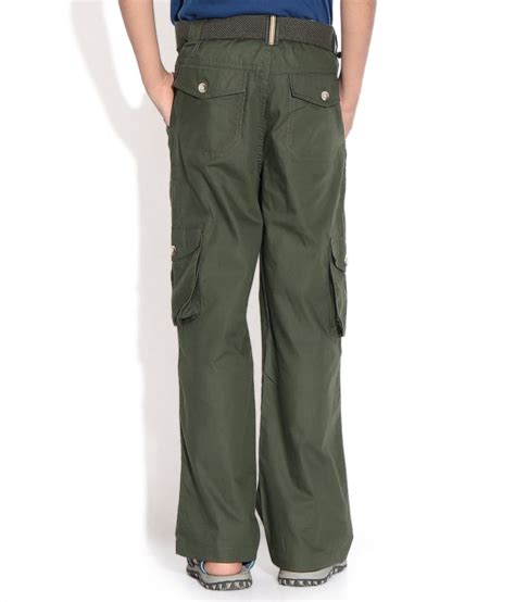 Shoppertree Military Green Cargo Pant For Kids Buy Shoppertree