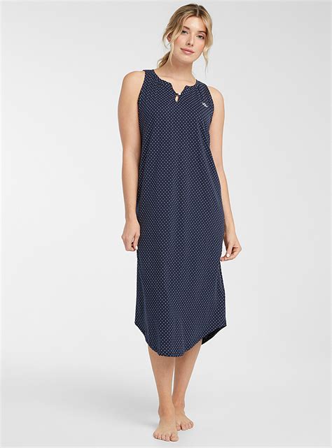 Dotted Tank Nightgown Lauren Par Ralph Lauren Womens Nighties