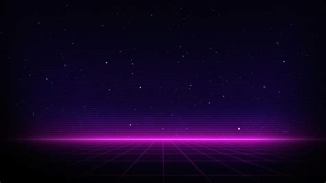 Outrun Wallpaper 4k Neon Dark Background Purple