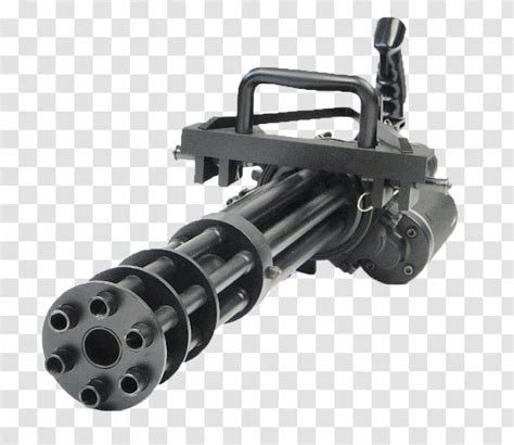 Minigun Firearm Weapon Machine Gun Cartoon Transparent Png