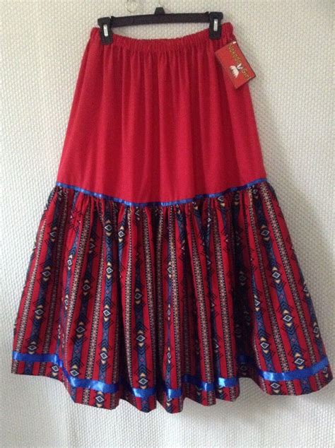 Native Americansouthwest Skirt Nakoda Made Has Our No Roll Elastic Waist Fits A 28 To 40