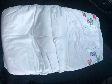 2 1996 Vintage Pampers Plastic Backed Baby Diapers