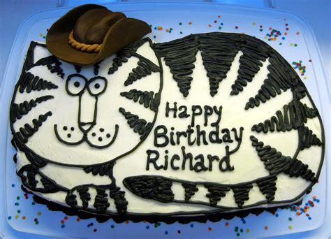 Birthday Cake For A Kliban Cat Lover Who Recently Moved Out West Its