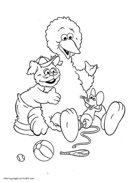 Sesame Street Coloring Pages Printable Big Bird Coloring Pages