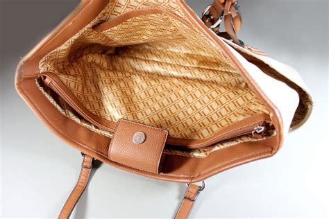 Large Leather Tote Bag Tignanello Handbag Shoulder Bag Carry All