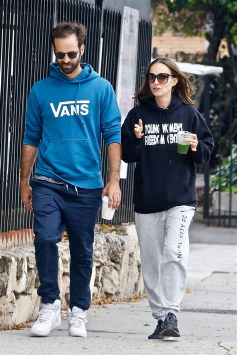 Natalie Portman Takes A Morning Walk Alongside Her Husband Benjamin