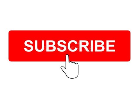 Subscribe Button With Mouse Pointer Stock Illustration Illustration