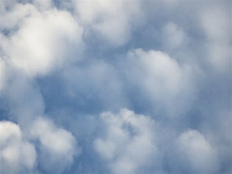 Blue Sky And Fluffy White Clouds Free Stock Photo Public Domain Pictures