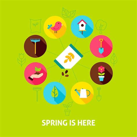 Premium Vector Concept Spring Is Here Vector Illustration Of Nature