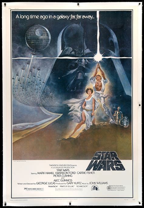 Star Wars 1977 Original Forty By Sixty Movie Poster Original Film