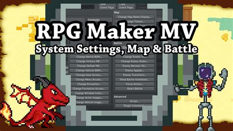 Rpg Maker Mv System Settings Map And Battle Youtube