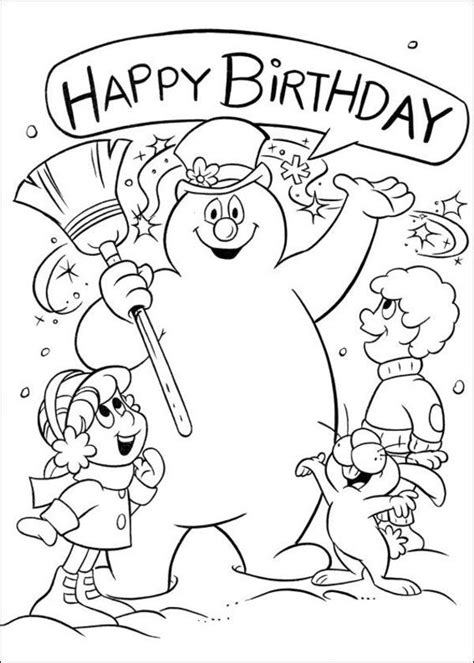 ️free Printable Frosty The Snowman Coloring Pages Free Download
