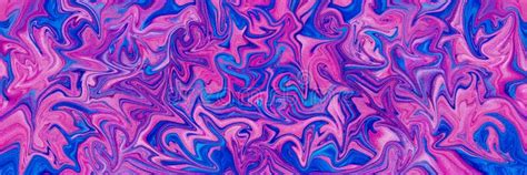 Pink And Blue Paint Swirls Background Banner Stock Illustration
