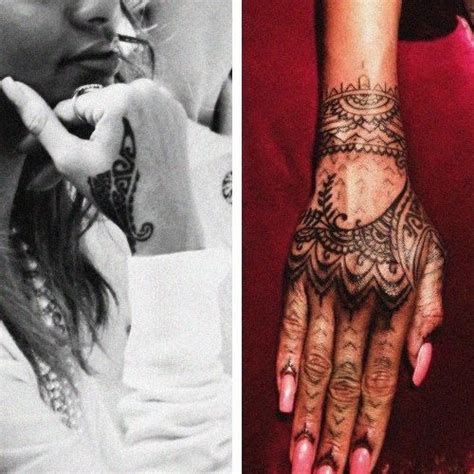 Rihanna has over 20 tattoos. rihanna's henna tattoos - Google Search | Rihanna hand ...
