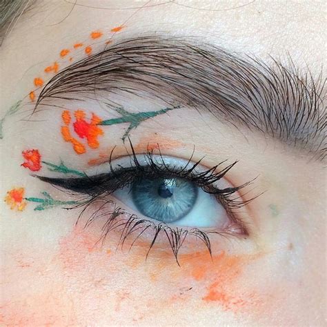 2020 Makeup Trends Eye Makeup Floral Theme Eye Makeup Art Eye Art