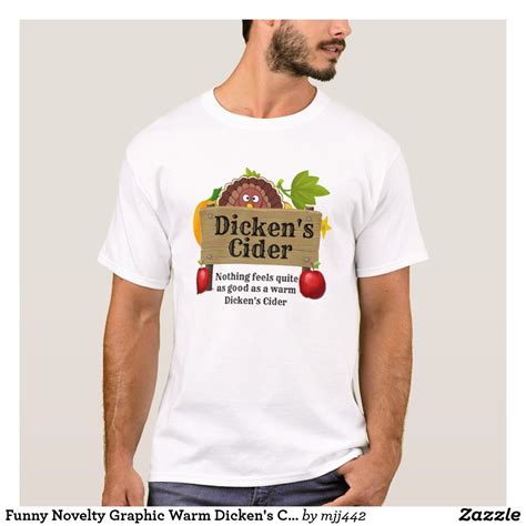 Funny Novelty Graphic Warm Dickens Cider T Shirt Funny