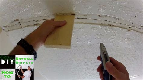 I have sheetrock ceilings and. How To Ceiling Repair Trick- Ceiling Sagging? Tape Joint ...