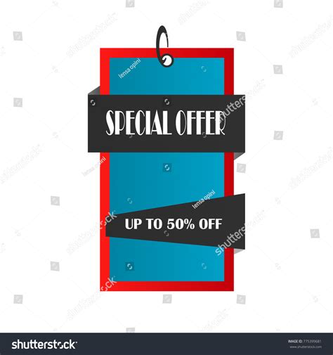 Special Offer Sticker Label Price Tag Stock Vector Royalty Free