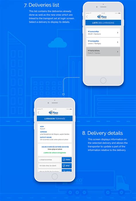 Driver app is android based. Delivery tracking application for Placo drivers® › UX & UI ...
