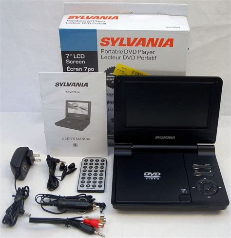 Sylvania Sdvd7014 7 Lcd Screen Portable Dvd Player Cd Widescreen